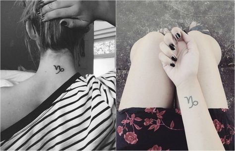 Steinbock Zeichen Tattoos Meaningful Tattoos, Deathly Hallows Tattoo, Tattoos And Piercings, Triangle Tattoo, Tattoo Quotes, Piercings, Crop Tops, Tattoos, Women's Top