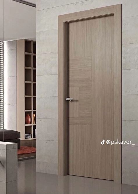 Modern Wood Doors, Interior Door Colors, Modern Interior Door, Interior Door Styles, Contemporary Front Doors, Home Door Design, Doors Interior Modern, Interior Design Per La Casa, Wooden Doors Interior