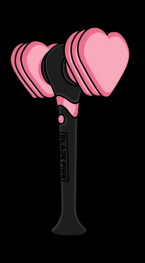 Blackpink Lightstick Drawing Easy, Blackpink Lightstick Drawing, Sketch Blackpink, Bp Stickers, Blackpink Pasta, Blackpink Drawing, Hammer Drawing, Simple Cartoon Characters, Blackpink Lightstick