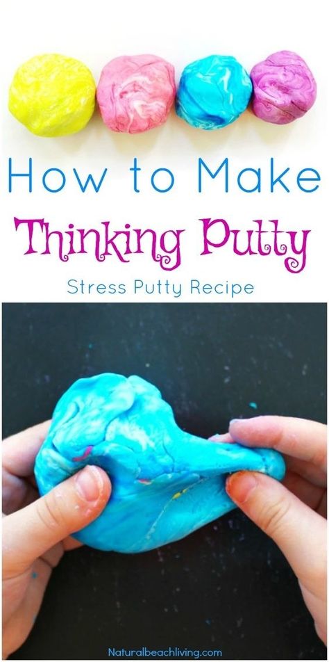 Stress-relieving <a href="https://go.redirectingat.com?id=74679X1524629&sref=https%3A%2F%2Fwww.buzzfeed.com%2Fmikespohr%2Fthese-back-to-school-trends-are-absolutely-blowing-up-on&url=https%3A%2F%2Fwww.pinterest.com%2Fpin%2F535506211933178620%2F&xcust=4588917%7CAMP&xs=1" target="_blank">thinking putty</a> is up 55% over last year. How To Make Putty, Putty Recipe, Therapy Putty, Thinking Putty, Sensory Dough, Silly Putty, Sensory Room, Art Therapy Activities, Toddler Snacks