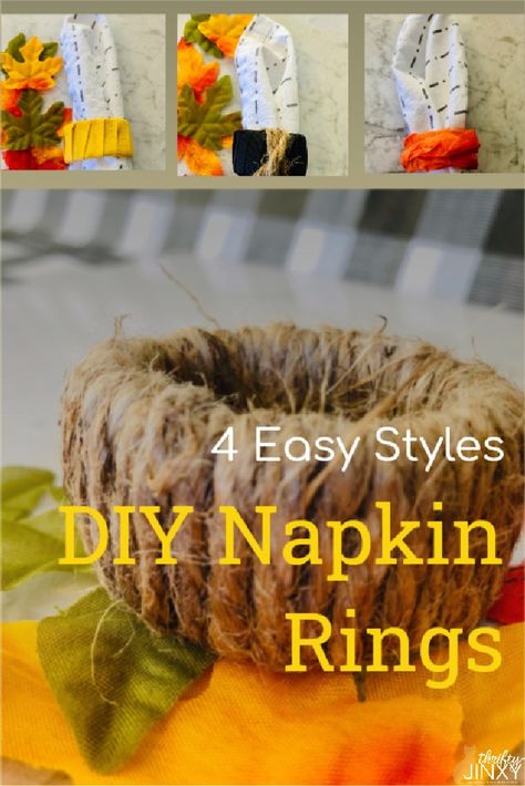 Thanksgiving Napkin Rings Diy Fall, Diy Napkin Rings Thanksgiving, Diy Napkin Rings, Napkin Designs, Thanksgiving Napkin Rings, Fall Napkins, Napkin Rings Diy, Rings Diy, Diy Napkins