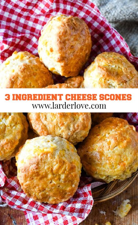 Scones Recipe Easy Scones Recipe Easy 3 Ingredients, Sausage Cheese Scones, Three Ingredient Scones, Quick And Easy Scones, 2 Ingredient Scones, Two Ingredient Scones, Scones Recipe Easy 3 Ingredients Simple, Quick Scones Recipe, Cottage Cheese Scones Recipes