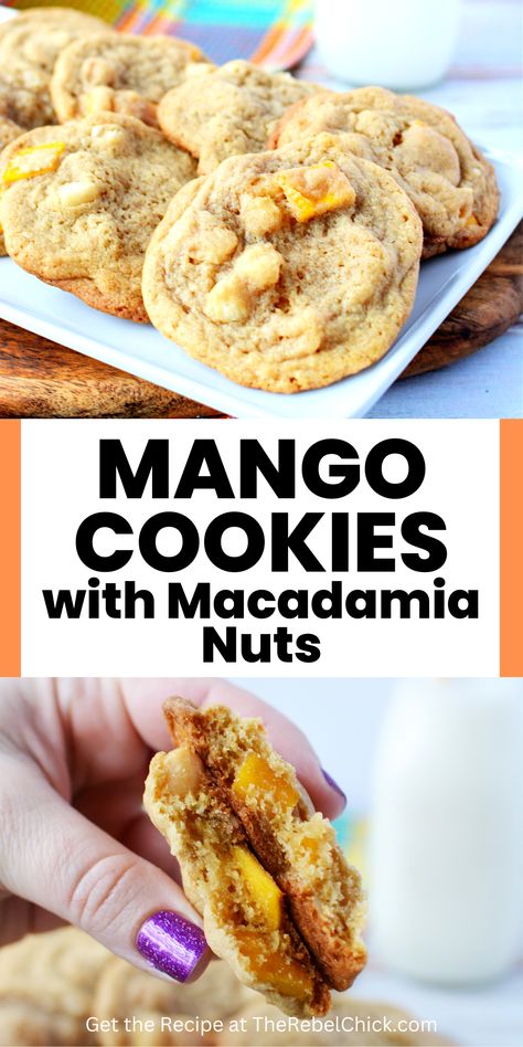 Mango Cookies Recipe, Mango Cookies, Mango Cookie, Keto Tea, Macadamia Cookies, Mango Curry, Kitchen Witchery, Sugar Cookie Recipe, Smart Cookie