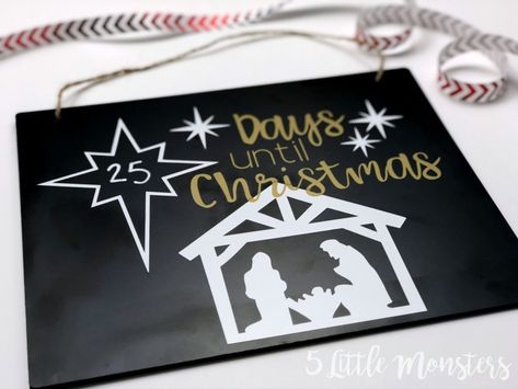 Star Cut Out, Christmas Chalkboard, Countdown To Christmas, Cricut Machine, Little Monsters, Christmas Countdown, Chalkboard, Nativity, Keep Calm Artwork