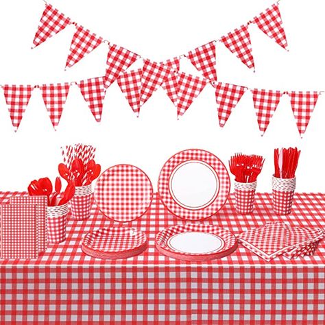 Bbq Birthday Party Decorations, Summer Picnic Decorations, Backyard Bbq Party Decorations, Bbq Theme Party, Dinner Picnic, Picnic Party Decorations, Bbq Decorations, Bbq Birthday Party, Bbq Party Decorations