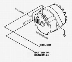 GM 3 wire alternator idiot light hook up - Hot Rod Forum : Hotrodders Bulletin Board 1979 Chevy Truck, Alternator Wiring Diagram, Car Alternator, Motor Mobil, Vw Lt, Truck Repair, Automotive Mechanic, Electrical Wiring Diagram, Ford Tractors