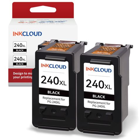 PRICES MAY VARY. Package Contents: 2 packs 240XL ink remanufactured Compatible with Canon ink cartridges 240 Black Super Value, Brillant Print Quality: Create high-quality color photos and everyday documents with our printer ink PG-240XL 240 XL ink cartridge combo pack which deliver vivid color and crisp, sharp text. Easily complete your projects. Lager capacity,More Pages: 600 pages for 240xl PG-240XL black ink cartridges. (5 percentage coverage/A4 paper) Our remanufactured high-yield 240 XL in Wireless Printer, Printer Cartridge, Computer Camera, Printer Ink Cartridges, Ink Toner, Color Ink, Photo Printer, A4 Paper, Inkjet Printer