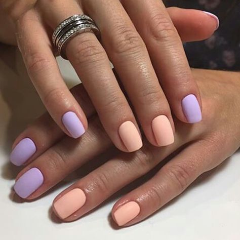 lilac and peach Purple Orange Nails, Purple And Orange Nails, Beauty Crush, Lilac Nails, Peach Nails, Nails Only, Nail Art Wedding, Purple And Orange, Nails 2020