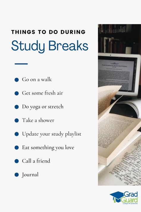 Use this list for some fun ideas to implement in your next study break! Fun Ways To Study For Exams, Study Break Ideas, Journal Prompts For Teens, A Grade Student, Friends Journal, Break Ideas, Studying Tips, Nursing School Essential, Study Hacks