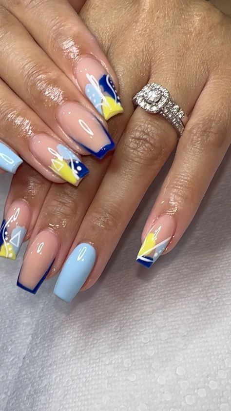 nailedby.b on Instagram: It’s the line line dot dot dot special • • • • • #nailedbyb #flowernails #nailpro #hausofnails #detroitnails #detroitnailtech… Classy Acrylic Nails, Nail Pro, Fabulous Nails, Flower Nails, Mani Pedi, Nail Tech, Stylish Nails, Makeup Nails, Acrylic Nails