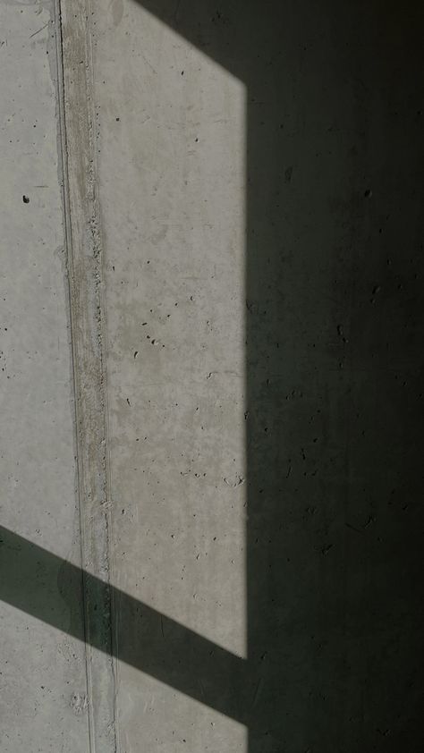 Aesthetics of the play of light and shadow on a concrete wall. Concrete Wall Aesthetic, Oxygen Aesthetic, Concrete Photoshoot, Light Concrete Wall, Concrete Moodboard, Cement Aesthetic, Hope Johnson, Concrete Photography, Concrete Aesthetic