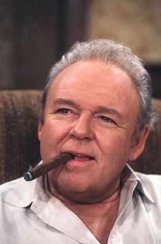 Famous Cigars, Carroll O'connor, Archie Bunker, Fox Tv, Good Cigars, All In The Family, Old Tv Shows, Tv Characters, American Heroes