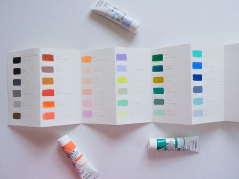 holbien acryla gouache (japanese) - carries a bunch of gorgeous pastel/pale/muted colors. More selection than windsor newton. No need to self mix Gouache Swatches, Painters Aesthetic, Gouache Tips, Acryla Gouache, Gouache Color, Travel Art Journal, Posca Marker, Gouache Paint, Acrylic Gouache