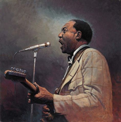 Muddy by Gary Cooley Blues Music Poster, Blues Art, Thomas Pynchon, Female Poets, Muddy Waters, Music Pictures, Blue Poster, Music Posters, Rhythm And Blues