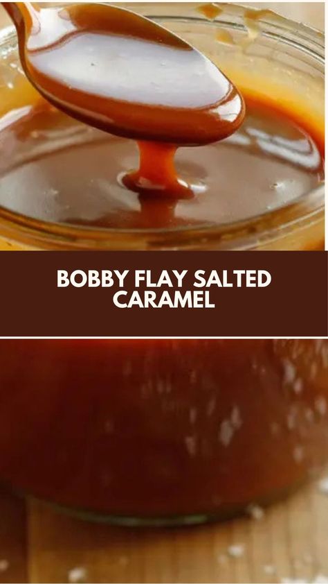 This delicious salted caramel sauce by Bobby Flay is quick, creamy, and perfect for adding a touch of indulgence to any dessert. Made with just a few simple ingredients you likely have on hand, it’s ready in minutes and offers a rich, buttery flavor with just the right hint of salt. Salted Caramel Sauce Recipe, Unique Sweets, Caramel Sauce Recipe, Homemade Salted Caramel, Fall Deserts, Sweet Sauces, Food Deserts, Butterscotch Sauce, Caramel Recipes Sauce