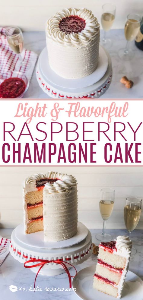 Raspberry Champagne Cake, Raspberry Champagne, Champagne Cake, Cake Decorating For Beginners, Cake Decorating Classes, Girls Night In, Gateaux Cake, Baking Business, Oreo Dessert