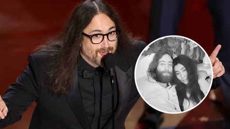 John Lennon's son Sean Lennon wins Oscar and pays emotional tribute to his mother Yoko Ono - Gold Sean Ono Lennon, John Lennon Son, Sean Lennon, John Lennon And Yoko, Yoko Ono, Music Legends, Christmas Song, Epic Games, Executive Producer