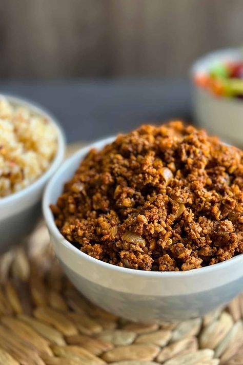 This easy walnut taco meat is absolutely delicious! It's crumbly, packed with flavor, and makes a fantastic replacement for traditional ground beef in your next tacos! Red Lentil Recipes Easy, Vegan Pizza Rolls, Walnut Taco Meat, Mushroom Meat, Vegan Blt Sandwich, Lentil Recipes Easy, Red Lentil Recipes, Pizza Roll Recipe, Vegan Ground Beef