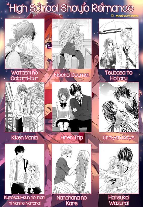 For the manga readers Best Shoujo Manga, Manga School, Shojo Anime, Anime Recommendations, Manga Couple, Art Manga, Manga Couples, Romantic Manga, Manga Books