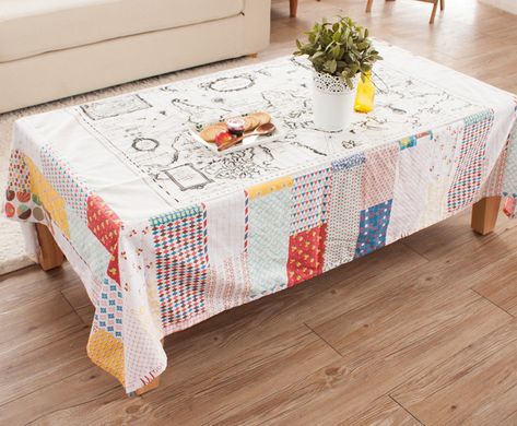 Coffee Table Cover Ideas, Coffee Table Cloth, Coffee Table Accessories, Coffee Table Cover, Flat Decor, Diy Coffee Table, Banquet Tables, Glass Coffee Table, Center Table