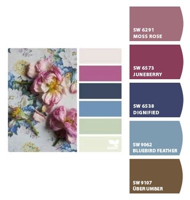 Sherwin Williams Juneberry, Almond Roca, Colours That Go Together, Pantone Colour Palettes, Moss Rose, Berry Bushes, Berry Color, Color Paint, Colour Palettes