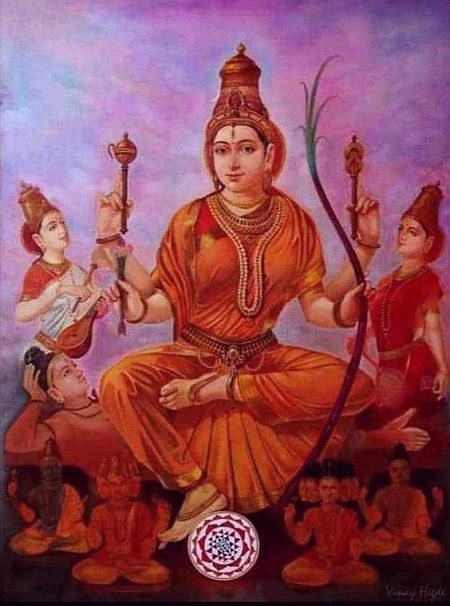 Tripura Sundari Goddesses, Lalita Tripura Sundari, Tripura Sundari, Mysore Painting, Arte Yoga, Buddhist Art Drawing, Aadi Shakti, Saraswati Goddess, Shakti Goddess