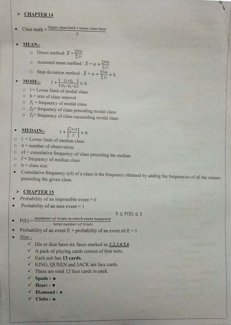 Statistics Formulas Class 10, Class 9 Maths Formula Sheet, Maths Identities, 10th Maths Formula, 10th Class Maths Formulas, Class 10 Maths Formulas, College Math Notes, Maths Tips, Study Items