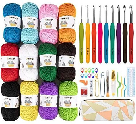 Knitting Group, Yarn Storage, Yarn Skein, Crochet Hook Set, Stitch Crochet, Yarn Ball, Crochet Kit, Crochet Coasters, Crochet Hook Sizes