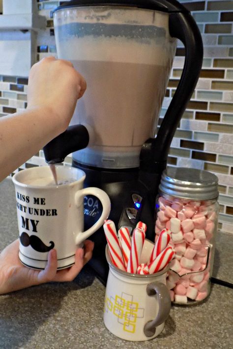 Hot Chocolate Machine Review - The WestBend Cocoa Grande - One Crazy House Home Bar Aesthetic, Bar Ideas For Party, Coffee Bar Ideas For Party, Hot Cocoa Maker, Party Coffee Bar, Christmas Hot Cocoa Bar, Coffee Bar Party, Chocolate Machine, Hot Chocolate Maker