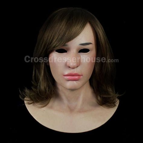 Female silicone mask crossdressing Realistic silicone face mask at affordable price [CD14] | Crossdresserhouse.com Female Mask Realistic, Full Head Mask, Silicone Face Mask, Model Clothing, Silicone Mask, Silicone Masks, Female Mask, Head Mask, Cosplay Accessories