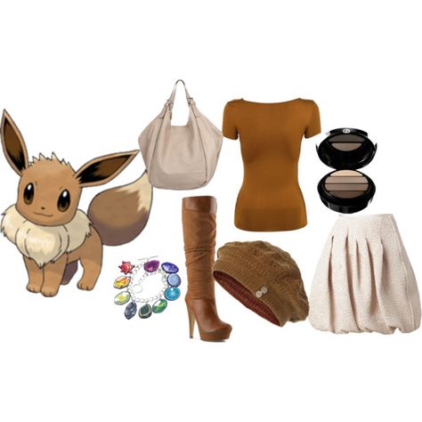 Since I did all the Eeveelutions, I felt like I needed to do Eevee too. I admit… Evee Pokemon Costume, Eevee Costume, Disney Characters Outfits, Evee Pokemon, Pokémon Costume, Eevee Cosplay, Pokemon Outfits, Pokemon Fashion, Moon Outfit