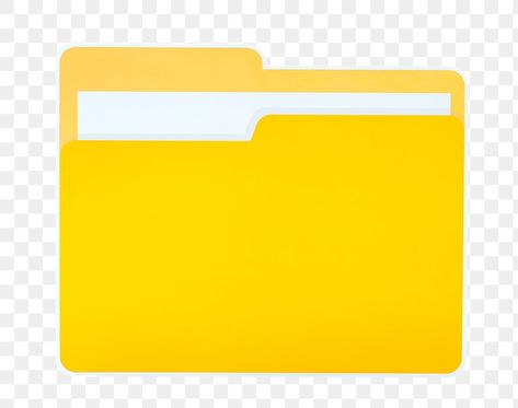 Document Folder, Folder Icon, File Folder, Transparent Stickers, Transparent Background, Icon Design, Sticker Paper, Yellow