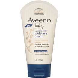 Aveeno Baby Soothing Relief Moisture Cream protects your baby's skin from dryness, clinically proven to moisturise sensitive skin for 24 hours. Aveeno Baby Soothing Relief Moisture Cream with natural colloidal oatmeal and rich emollients is clinically proven to soothe dry to extra dry skin. This baby lotion is hypoallergenic and fragrance free, so it is gentle on baby's delicate skin and suitable for use on infants.Moisturiser contains natural colloidal oatmeal and dimethicone skin protectant.Fr Baby Dry Skin, Baby Moisturizer, Aveeno Baby, Colloidal Oatmeal, Soothing Baby, Extra Dry Skin, Butylene Glycol, Facial Skin Care Routine, Baby Lotion