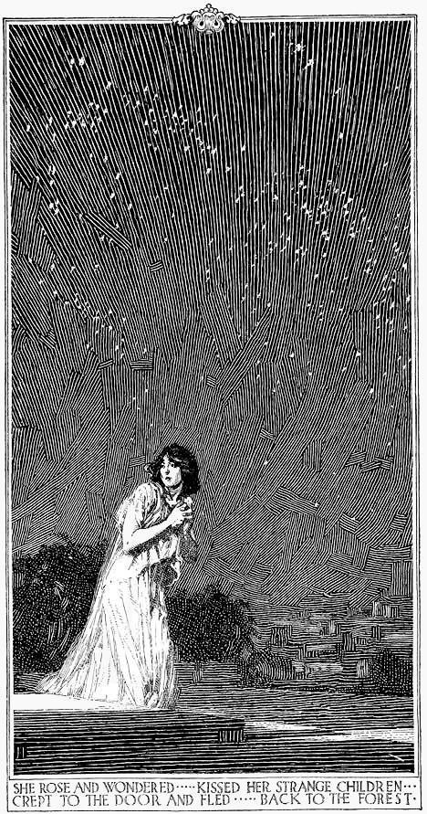 Franklin Booth "Echoes from Vagabondia - 'She rose and won… | Flickr Ink Illustrations Forest, Pen Illustration Art Ink Drawings, Ink Forest, Drawing Roses, Franklin Booth, Ink Illustration, Ink Drawing Illustration, Wood Engraving, Black And White Illustration