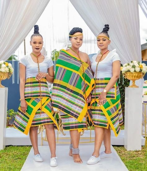 Traditional African Weddings on Instagram: “Venda Queens🔥🔥🔥🔥 Tag them if you know them Follow 👉@traditionalafricanweddings for all things African inspiration 📷 @zwavhudim…” Venda Traditional Attire Wedding Dresses, Tshivenda Traditional Attire, Venda Traditional Attire South Africa, Lobola Celebration, Traditional Attire African, Venda Traditional Dresses, Venda Traditional Attire, Ankara Outfits, South African Traditional Dresses