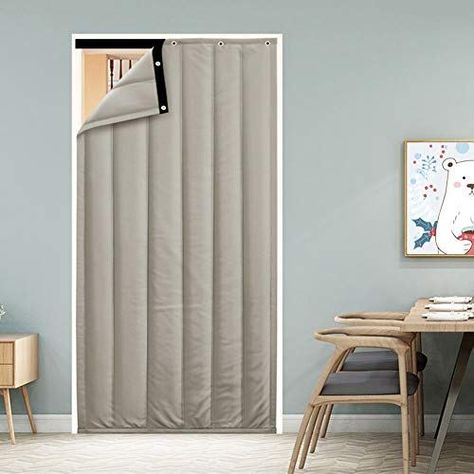 Thermal Insulated Door Curtain SHIJINHAO Thermal Insulated Door Curtain Noise Warm Windproof Draperies Winter Thermal Protection Heavy Duty Household Door Panel Waterproof Soundproof Keep Warm Doorway,... Insulated Door, Winter Curtains, Door Insulation, Country Curtains, Thermal Curtains, Art Deco Home, Door Curtain, Door Panel, Diy Stuff