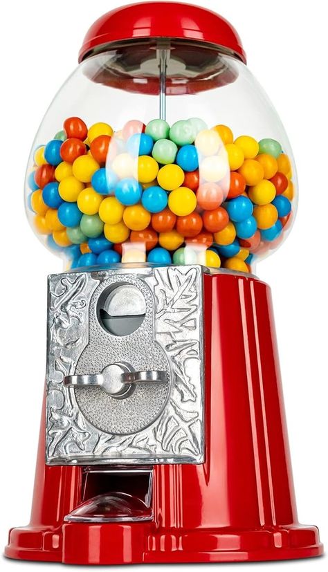 Ebuzz 11 Inch Metal Gumball Machine – Coin Operated Bubblegum Sweet Dispenser - Vending Vintage Retro Candy Kid Chewing Piggy Bank Adult Classic Jellybean Bubble Gum : Amazon.co.uk: Home & Kitchen Sweet Dispenser, Future Shop, Retro Candy, Coin Operated, Kids Candy, Gumball Machine, Jelly Beans, Bubble Gum, Piggy Bank