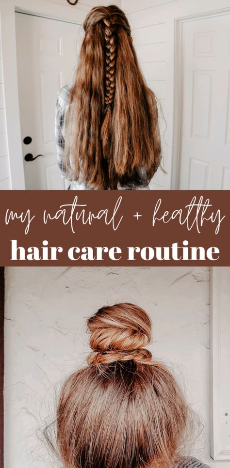 How To Lengthen Hair, Natural Haircare Routine, Simple Hair Routine, Homestead Hairstyles, Diy Hair Care Routine, Homemade Feminine Wash Natural, Sustainable Hair Care, How To Have Healthy Hair, Hair Oiling Routine