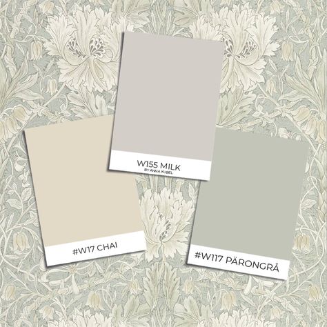 William Morris Tapet, William Morris Interior, Popular Color Schemes, Magnolia Wallpaper, William Morris Wallpaper, Big Girl Bedrooms, Morris Wallpapers, Wainscoting Panels, Purple Rooms