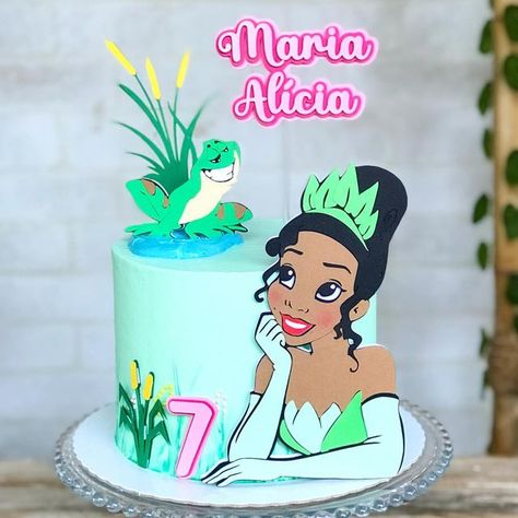 Tiana Princess, Tiana Disney, Princesa Tiana, Cake Banner, Cake Banner Topper, Princess Tiana, Rapunzel, Birthday Cake, Disney Princess