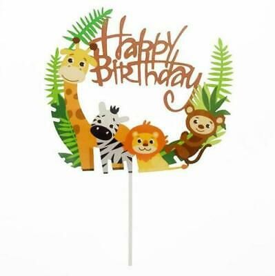 Safari Theme Cake Topper Printable, Jungle Animals Decorations, Happy Birthday Animals, Jungle Theme Cakes, Jungle Party Decorations, Jungle Theme Parties, Jungle Cake, Buy Cake, Forest Cake