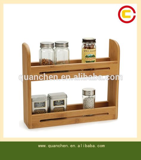 Bamboo Spice Rack, Drawer Spice Rack, Wood Spice Rack, Herb Storage, Wooden Spice Rack, Kitchen Wall Shelves, Herb Jar, Kitchen Spice Racks, Spice Bottles