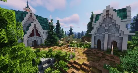 Aestarius V2 - High Elven Town - Fables and Fantasy RP Minecraft Map Minecraft Elven Castle, Minecraft Elf Village, Minecraft Elven Build, Elven Minecraft, Minecraft Elven, Fantasy Builds, Elf Village, Elf City, Minecraft Creative