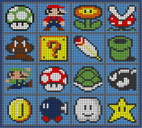 c2c crochet Mario blanket grid pattern Crochet Mario, Mario Crochet, Crochet C2c Pattern, Diamond Dots, Graph Crochet, Crochet Disney, Pixel Crochet, Pixel Art Grid, Tapestry Crochet Patterns