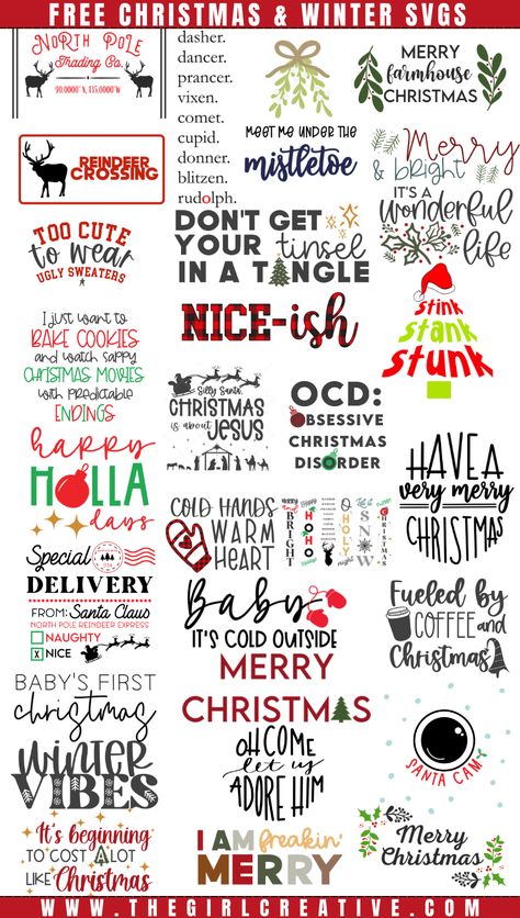 Cricuit Ideas For Christmas Gifts, Christmas Cricut Shirts Free, Free Christmas Porch Sign Svg, Christmas Cricut Svg Free, Christmas Shirts Svg Free, Christmas Cricket Projects, Funny Christmas Svg Free, Free Christmas Svgs For Shirts, Free Merry Christmas Svg