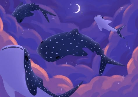 Cute Computer Backgrounds, Whale Shark Art, Shark Background, Sea Life Wallpaper, Cute Computer, Backgrounds Cute, Shark Drawing, Whale Sharks, Shark Art