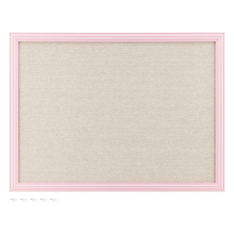 Navaris Framed Linen Bulletin Board - 17 x 23 inches Fabric Jewelry Organizer Pinboard for Wall Memory Memo Pin Board - Natural Linen with Pink Frame : Amazon.ca: Office Products Pink Pin Board, Pink Bulletin Board, Pin Board Diy, Bulletin Board Fabric, Fabric Bulletin Board, Paper Pin, Pink Rims, Framed Cork Board, House Essentials