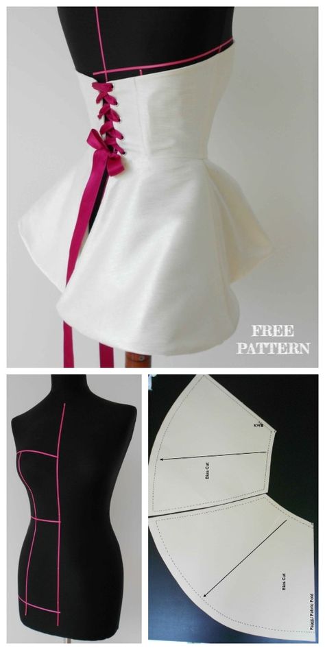 DIY Corset Top Free Sewing Patterns Diy Corset Pattern, Free Corset Pattern, Diy Corset Top, Corset Top Pattern, Diy Corset, Diy Sy, Corset Sewing Pattern, Dresses By Pattern, Costume Sewing Patterns