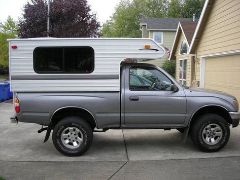 Toyota Tacoma Camper Shell, Cab Over Camper, Tacoma Camper Shell, Lance Truck Camper, Truck Cap Camper, Cabover Camper, Pickup Camping, Toyota Camper, Truck Camper Shells