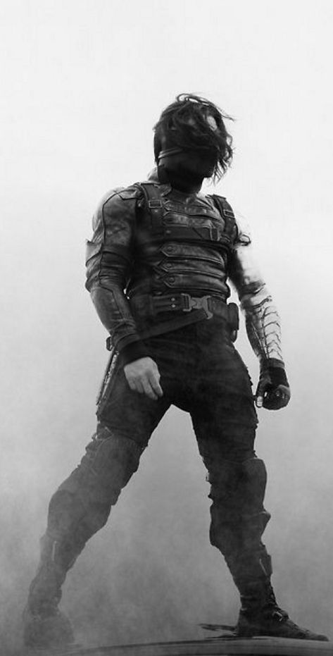 Winter Soldier, The Winter, A Man, Soldier, Black And White, White, Black